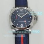 Replica Panerai Luminor PAM01404 blue dial Quaranta BTempo men's watch 